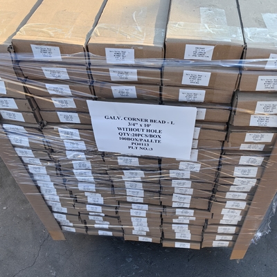 Expanded Metal Corner Bead With Reinforced Edges 1-1/4" Flange Width