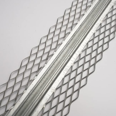 Expanded Metal Corner Bead With Reinforced Edges 1-1/4" Flange Width