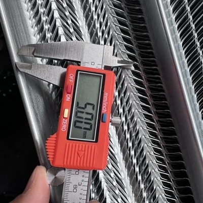 Astm C1063 Certified Hi Rib Lath With 3/8" Vertical Ridges For Wall Plastering