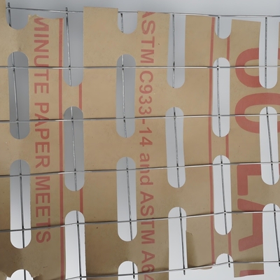 Astm C847 Code Compliant Welded Wire Lath With Kraft Paper Backing For Stucco Systems